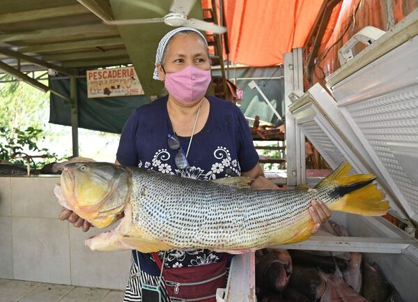 Vendedoras de pescado de Remanso reportan buena venta y esperan más compradores - Nacionales - ABC Color