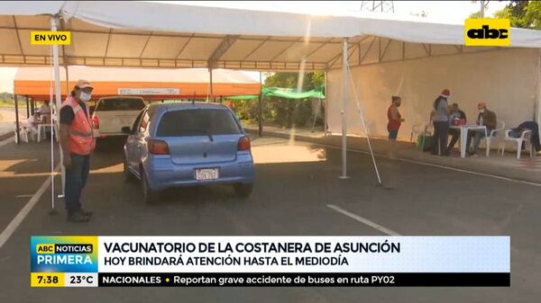 Vacunatorio de la Costanera atenderá hoy hasta el mediodía - ABC Noticias - ABC Color