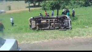 Varios heridos tras accidente sobre Ruta PY01 en zona de Caraguatá