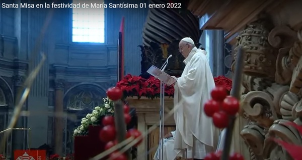 Primera misa del 2022: El Papa pidió acabar con la violencia contra las mujeres » San Lorenzo PY