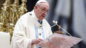 "Herir a mujeres es ultrajar a Dios" primera misa del año por el Papa Francisco