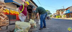 Concejal encabeza operativo limpieza en Luque •