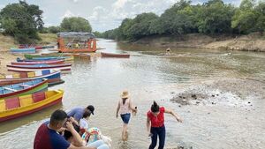 El emblemático río Tebicuarymí de Itapé registra una bajante histórica