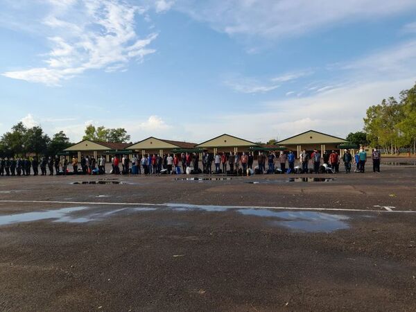 CIMEE: 55 jóvenes comenzaron hoy el servicio militar obligatorio - Nacionales - ABC Color