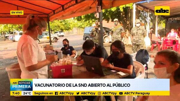 Vacunatorio de la SND abierto al público - ABC Noticias - ABC Color