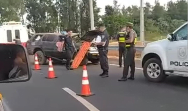 Otro vuelco aparatoso en rotonda de San José de los Arroyos - Noticiero Paraguay