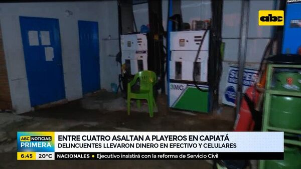 Asaltan a un playero de estación de servicios en Capiatá - ABC Noticias - ABC Color