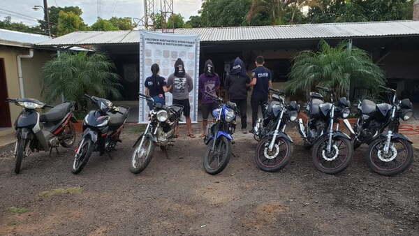Desbaratan una banda de robamotos en el departamento de Caaguazú - Noticiero Paraguay