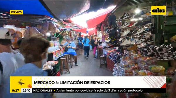 Limitación de puestos en el mercado 4, regirán nuevas medidas  - A La Gran 7-30 - ABC Color