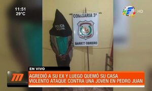 Agredió a su ex y luego quemó su casa | Telefuturo