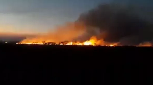 Incontrolable incendio forestal en la zona de Itacurubí - Noticiero Paraguay