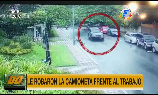Le robaron la camioneta frente al trabajo en Asunción | Telefuturo