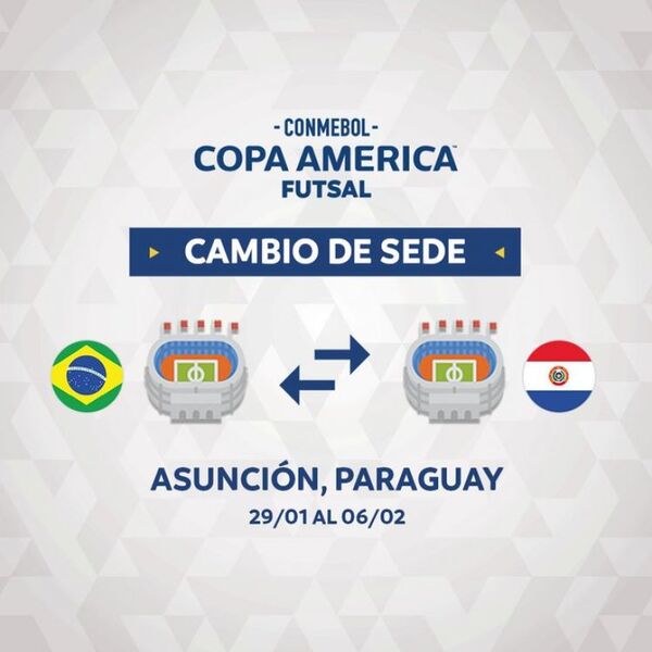 La Conmebol Copa América Futsal se jugará en Paraguay
