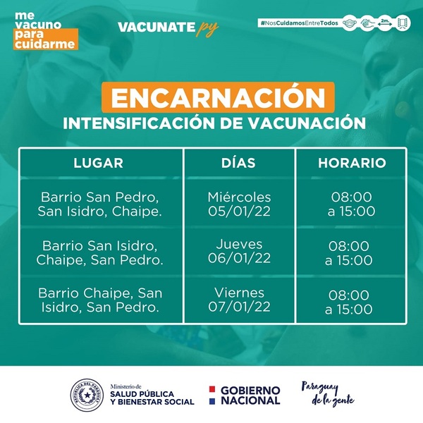 Quieren llegar a 40.000 personas en Encarnación con la vacunación casa por casa | OnLivePy