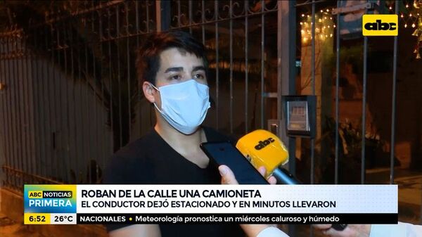 Camioneta fue robada en plena calle - Nacionales - ABC Color