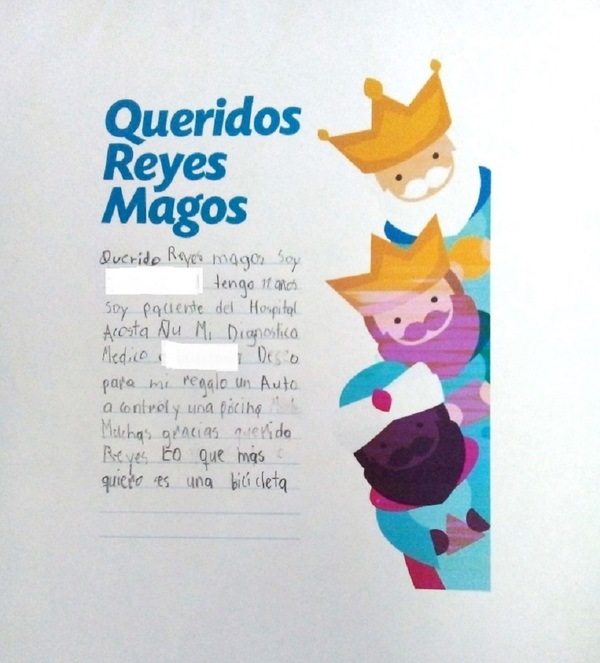 Invitan a los reyes magos a celebrar con niños y niñas del pediátrico Acosta Ñu - .::Agencia IP::.