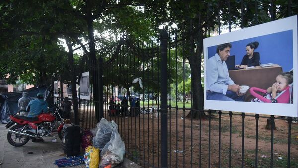 Indígenas acampan en Plaza Uruguaya buscando solución a problema de tierras