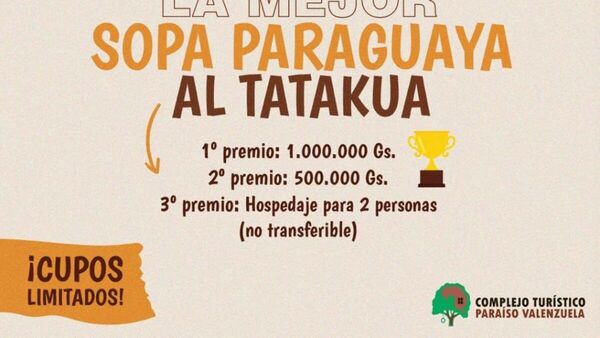 Elegirán la mejor sopa paraguaya hecha al tatakua