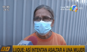 Motochorros intentaron asaltar a una mujer en Luque | Telefuturo