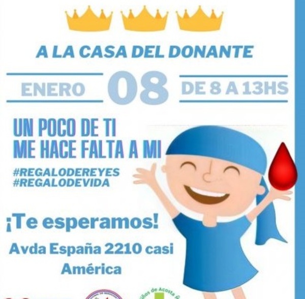 El mejor “Regalo de Reyes” puede ser: ¡Donando sangre!