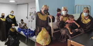 LOS "REYES MAGOS" LLEGARON AL HOSPITAL PEDIÁTRICO DE ENCARNACIÓN - Itapúa Noticias