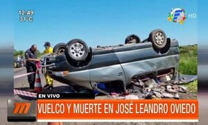 Vuelco y muerte en José Leandro Oviedo | Telefuturo