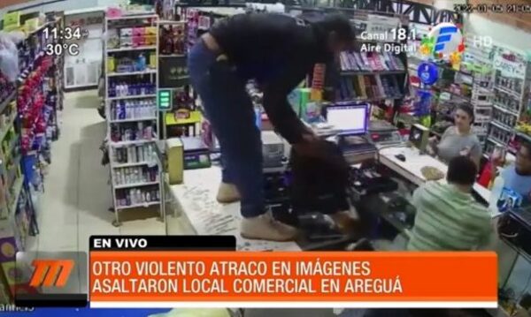 Violento atraco a un comercio en Areguá | Telefuturo