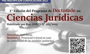 Facultad de Derecho ofrece Programa de Doctorado en Ciencias Jurídicas