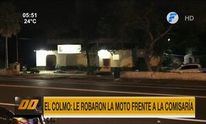 ¡El colmo! Le robaron la motocicleta frente a la Comisaría | Telefuturo