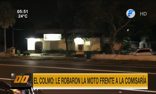¡El colmo! Le robaron la motocicleta frente a la Comisaría | Telefuturo