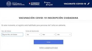 Covid-19: Salud habilita la inscripción para vacunación desde los 5 años