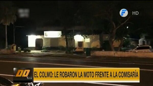 Joven sufre robo de su moto frente a una comisaría en Luque