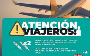 Vacunas contra COVID y Fiebre Amarilla son suficientes para ir al Brasil
