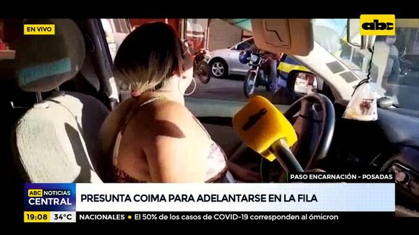 Coimas para adelantamientos provocan incidentes en la cabecera de Encarnación - Posadas - ABC Noticias - ABC Color