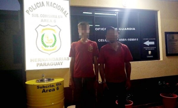 Detenidos tras hurtar compresor de aire de una escuela