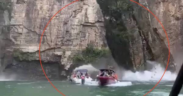 La Nación / (Video) Accidente fatal en Brasil: rocas cayeron sobre turistas