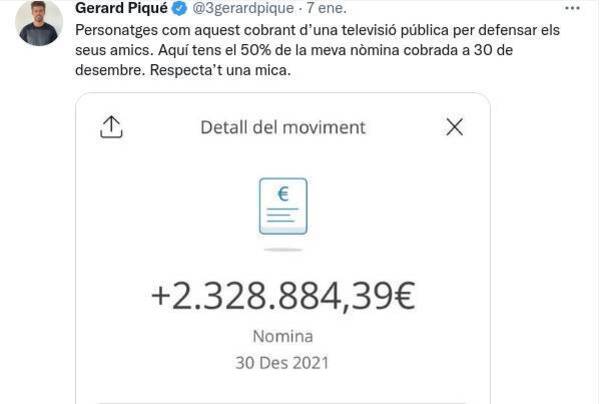 Crónica / Gerard Piqué dijo que apenas gana por año un poco más de 4.5 millones de euros en el Barça