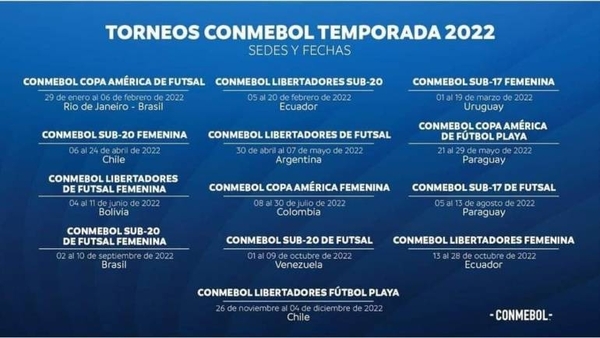 Diario HOY | ¿Cuál es la agenda de competencias Conmebol 2022?