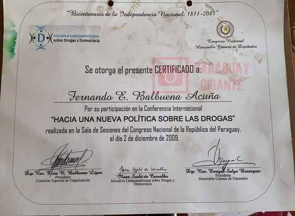 Crónica / El capo narco ndaje se capacitó ¡en lucha contra las drogas!