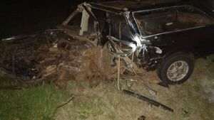 Choque frontal deja un fallecido en Coronel Bogado