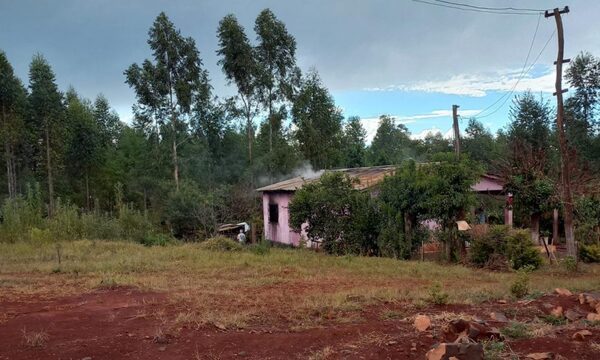 Borracho quemó su casa y amenazó de muerte a su pareja