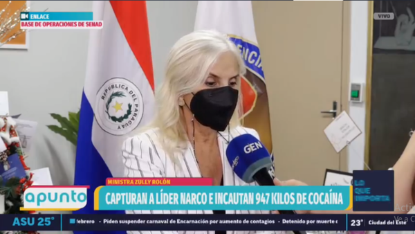 Diario HOY | Zully Rolón, ministra de la SENAD, sobre el Operativo Navis