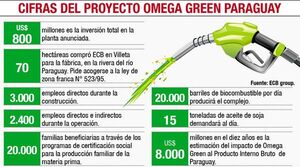 Gobierno declara de interés nacional inversión de US$ 800 millones en la instalación de planta de biocombustibles en Villeta - Nacionales - ABC Color
