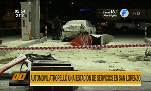 Automóvil atropelló estación de servicios en San Lorenzo | Telefuturo