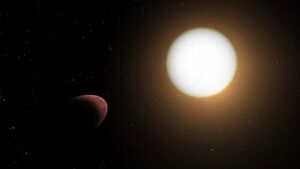 Observan cómo una estrella está ovalando a su exoplaneta