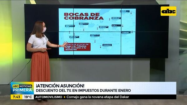 ¡Atención Asunción! Descuento del 7% en impuestos durante enero - ABC Noticias - ABC Color