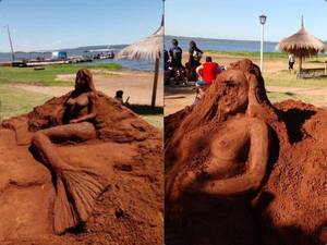 Crónica / [VÍDEO] Así destruyeron las esculturas de arena en Samber