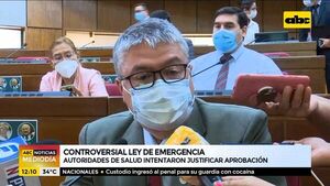 Controversial ley de emergencia, salud intenta justificar aprobación - ABC Noticias - ABC Color