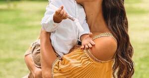La Nación / Madrina orgullosa: Nicole Huber compartió fotos del bautismo de su sobrino