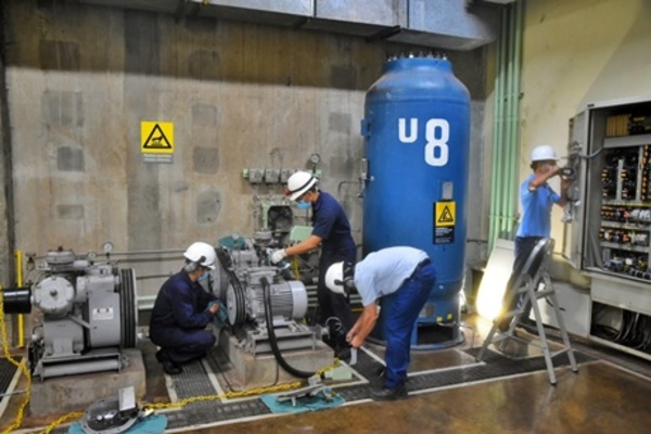 Unidad generadora N° 08 de Itaipú en mantenimiento - La Clave